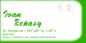 ivan repasy business card